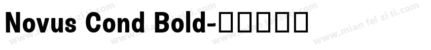 Novus Cond Bold字体转换